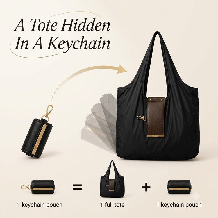 Galaxo Keychain Tote — Folds Small, Carries Big