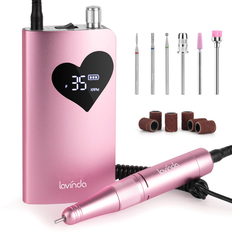 Wand™ Air Nail Drill - Pink - 35,000 RPM Rechargeable