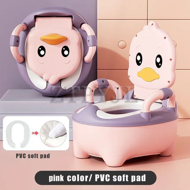 Duck-Shaped Toddler Potty — Pink or Yellow