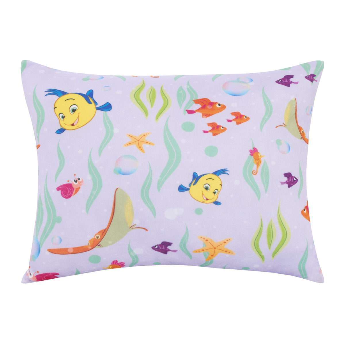 Disney Jr. Ariel Squishy Toddler Pillow, Purple, Toddler Girl, Rectangle