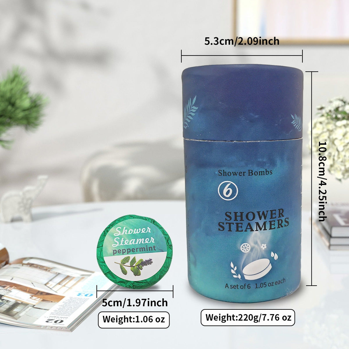 6-Piece Shower Steamer Set — Assorted Scents