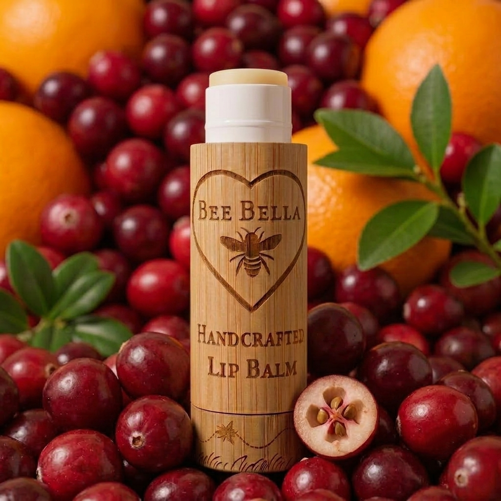 Orange Cranberry Beeswax Lip Balm