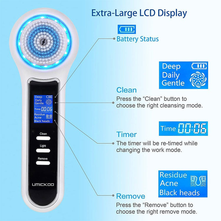 3-in-1 Electric Facial Cleansing Brush Set