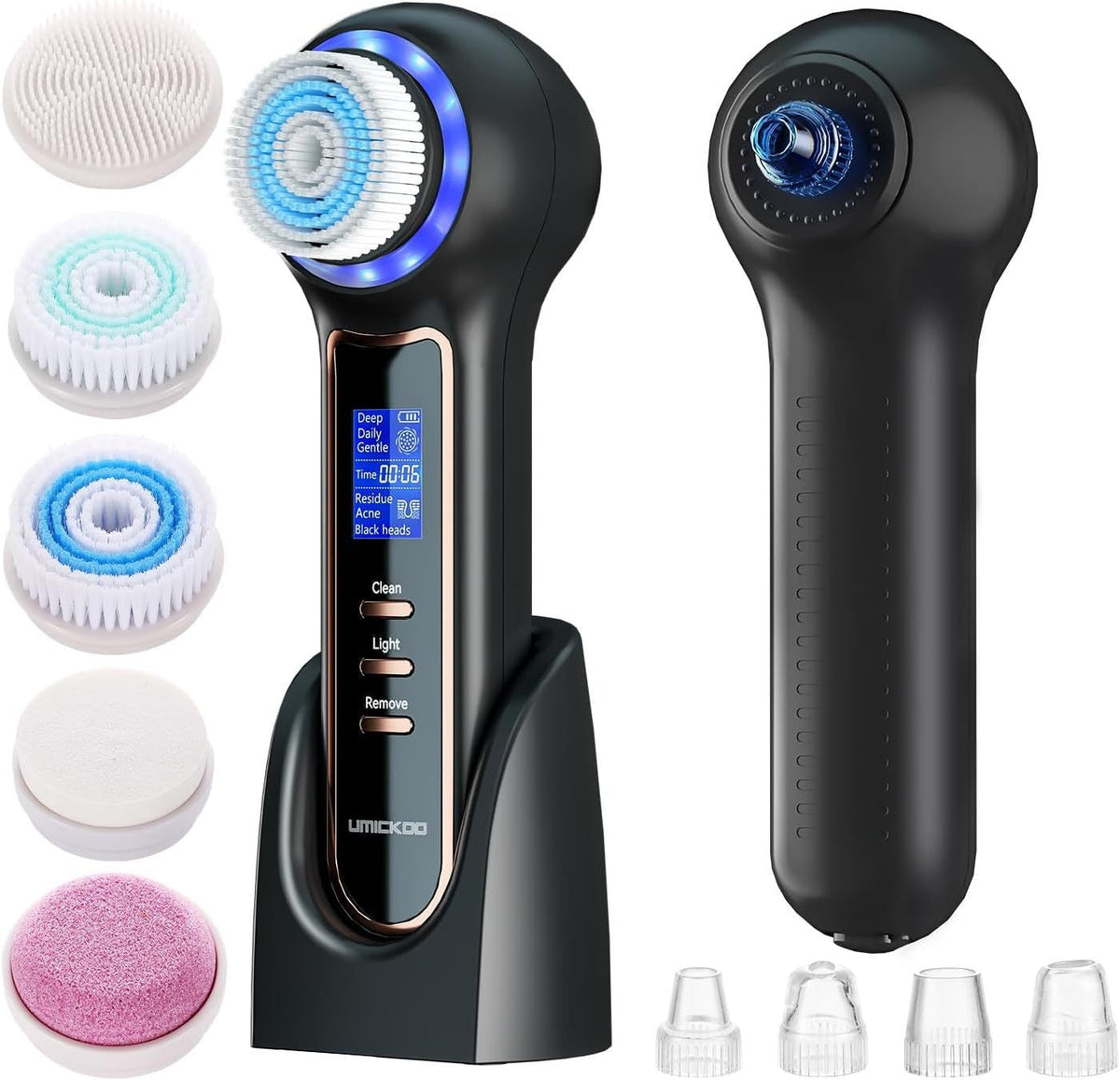 3-in-1 Electric Facial Cleansing Brush Set