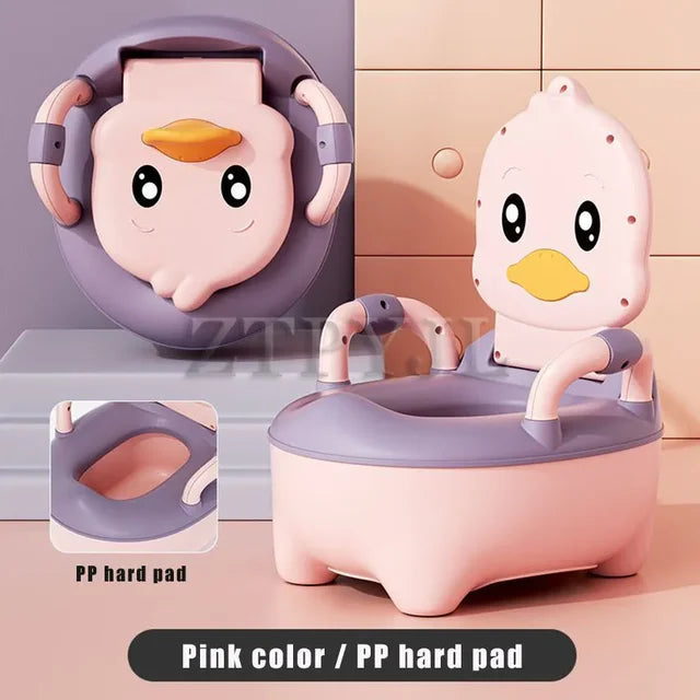Duck-Shaped Toddler Potty — Pink or Yellow