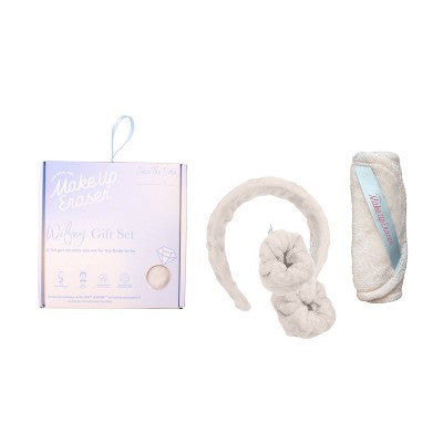 MakeUp Eraser Wifey Gift Set — Headband, Wristbands & Makeup-Removing Cloth