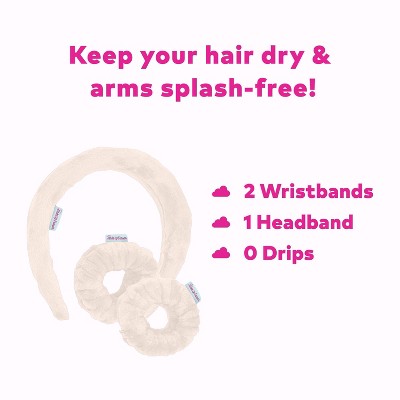 MakeUp Eraser Wifey Gift Set — Headband, Wristbands & Makeup-Removing Cloth