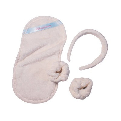 MakeUp Eraser Wifey Gift Set — Headband, Wristbands & Makeup-Removing Cloth