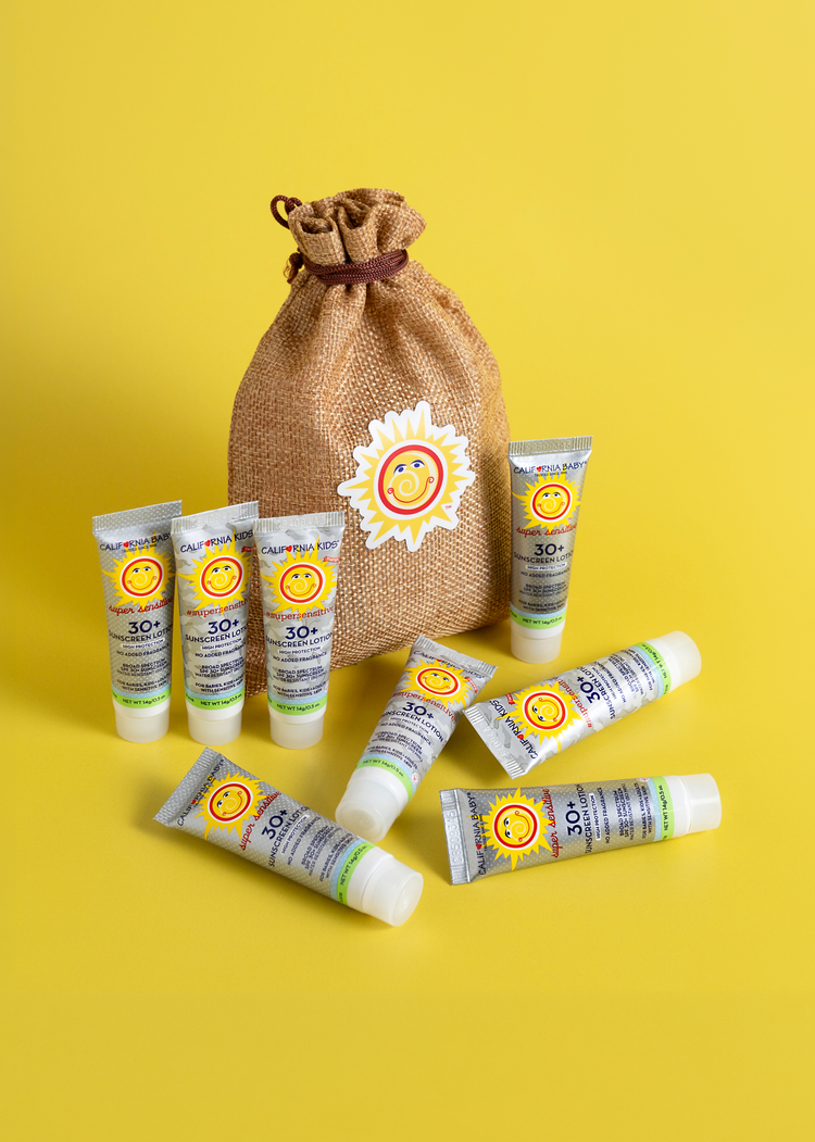 California Baby Super Sensitive Sunscreen Travel Set — 8 Tubes