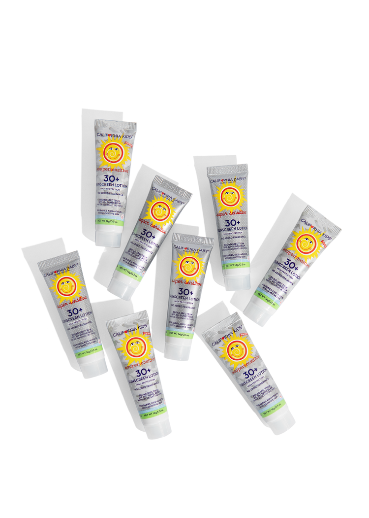 California Baby Super Sensitive Sunscreen Travel Set — 8 Tubes