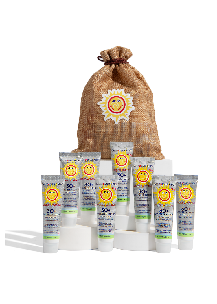 California Baby Super Sensitive Sunscreen Travel Set — 8 Tubes