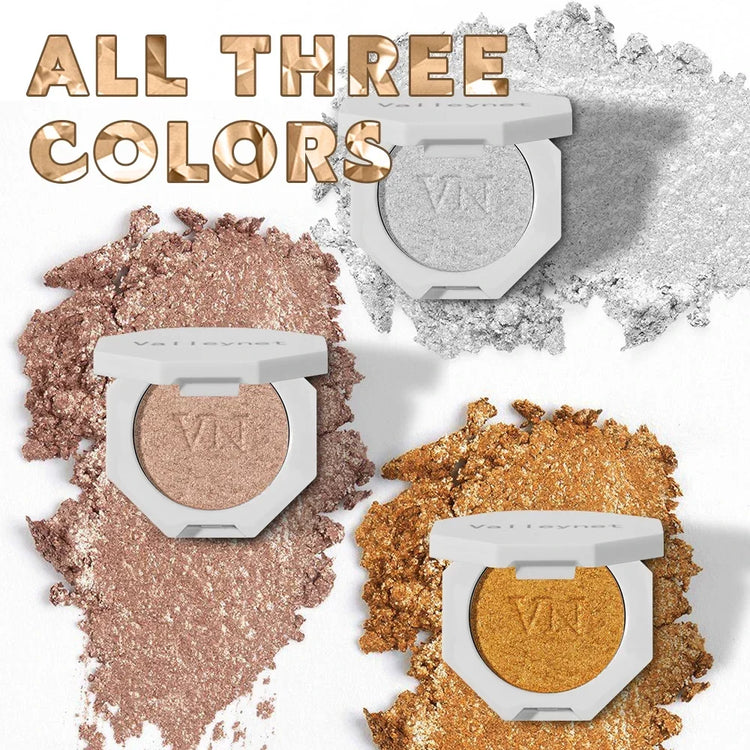 3 Color Highlighter Shimmer Waterproof Long-lasting Champagne Color Highlighter Powder Texture Brightening Facial Contours