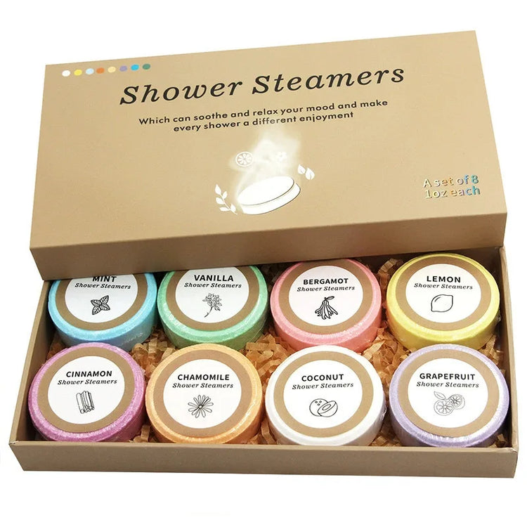 8-Piece Shower Steamer Gift Set — Assorted Scents