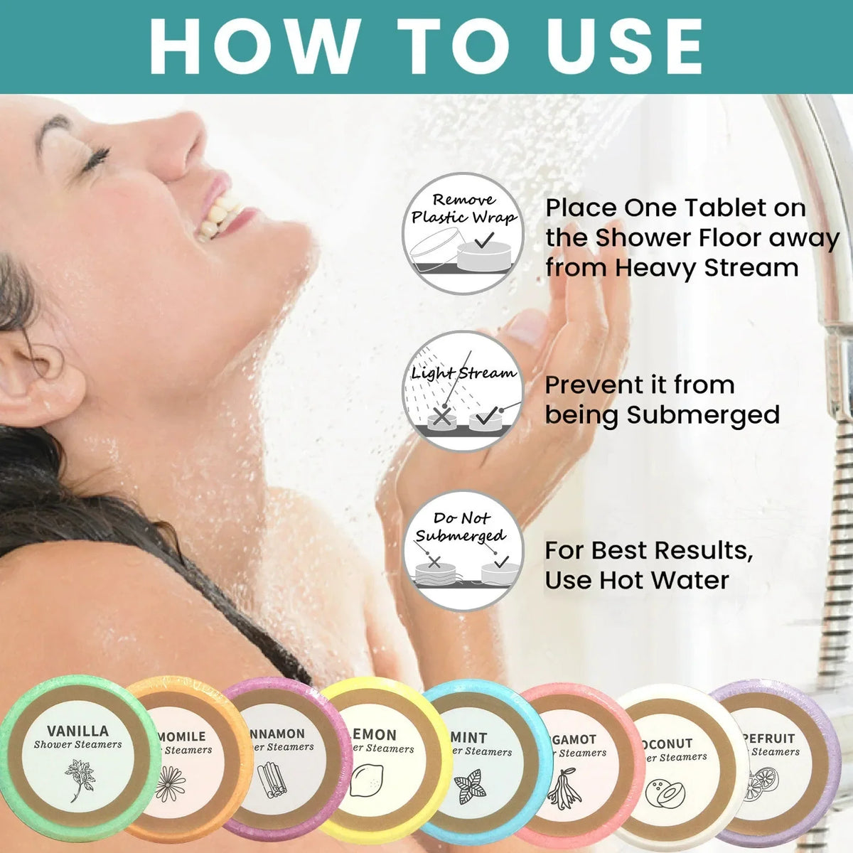8-Piece Shower Steamer Gift Set — Assorted Scents