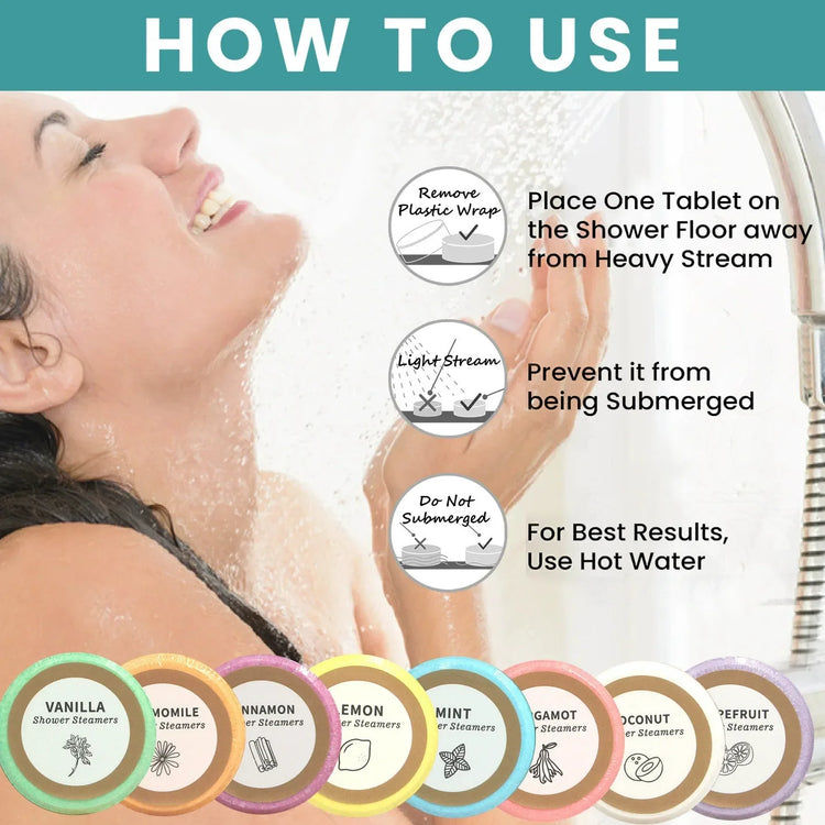 8-Piece Shower Steamer Gift Set — Assorted Scents