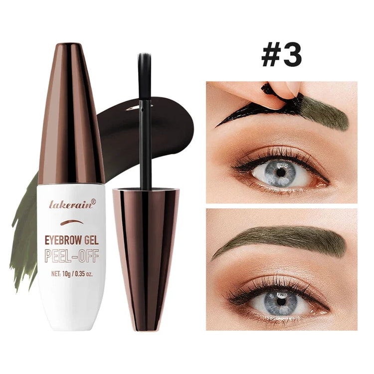 Waterproof Peel Off Eyebrow Gel Tint Semi Permanent Tattoo Brow Tint Transfer-proof, For Fuller & Defined Looking Brows Makeup