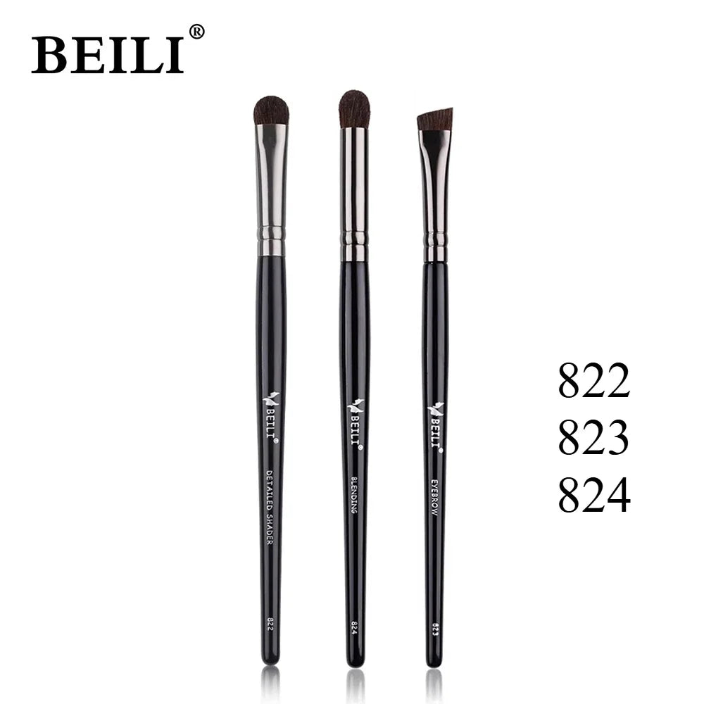 3pcs Makeup Brush Set,Blade eyeliner brush fine oblique head eyebrow brush outline eyeliner ultra-thin eye shadow brush makeup b