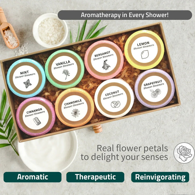 8-Piece Shower Steamer Gift Set — Assorted Scents