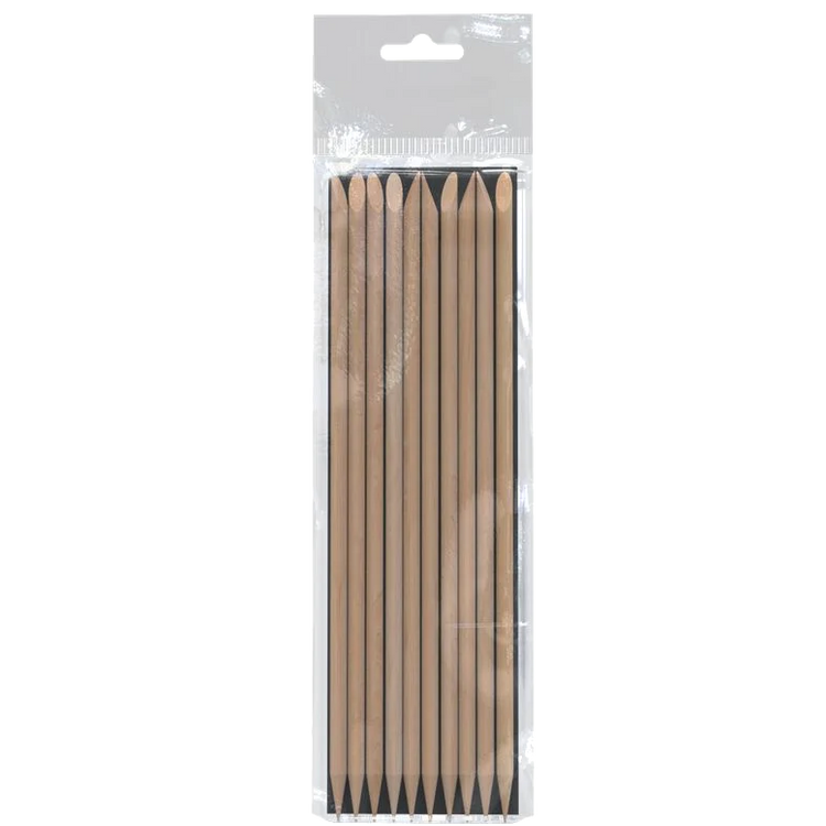STALEKS PRO ORANGE STICK FOR MANICURE WOODEN 150 MM 10 PCS DOS-10/10 - STALEKS™