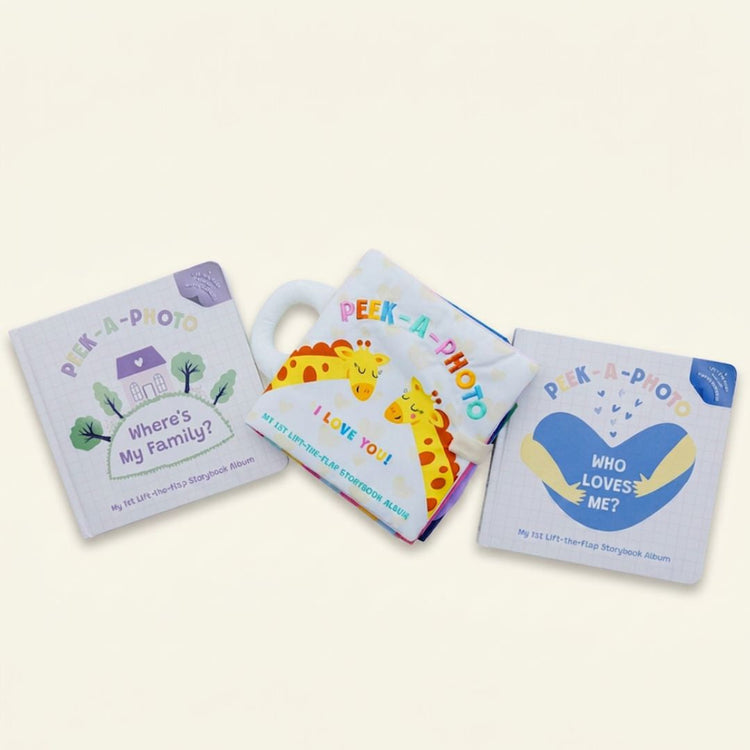 PEEK-A-PHOTO Interactive Photo Book Bundle — 3 Books