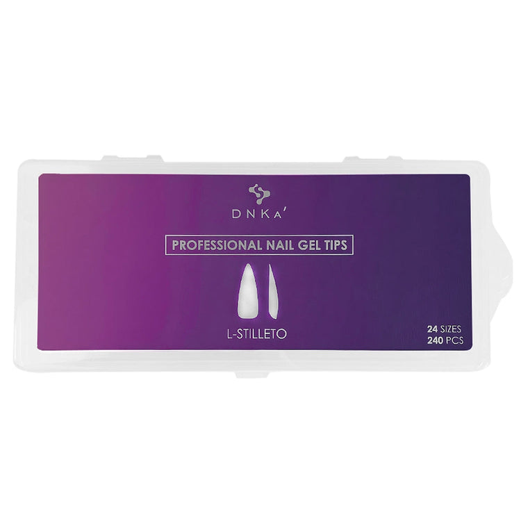 DNKa - Professional Nail Gel Tips L-Stilleto, 240pcs
