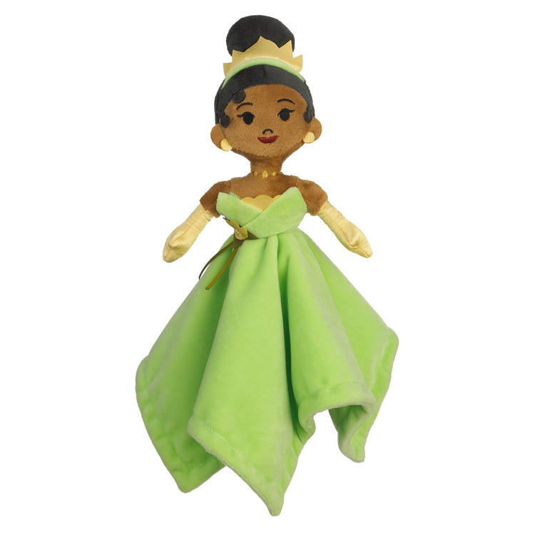 NoJo Disney Tiana Green and Yellow Super Soft Security Baby Blanket