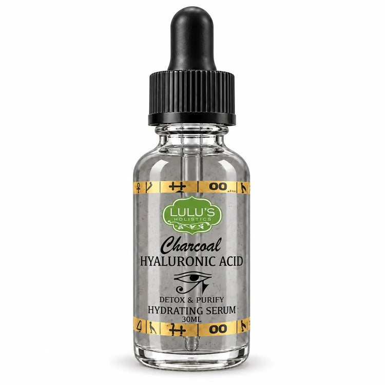 Lulu's Holistics Hyaluronic Acid Facial Serum (30ml) — Charcoal, Lavender & Vitamin C Options