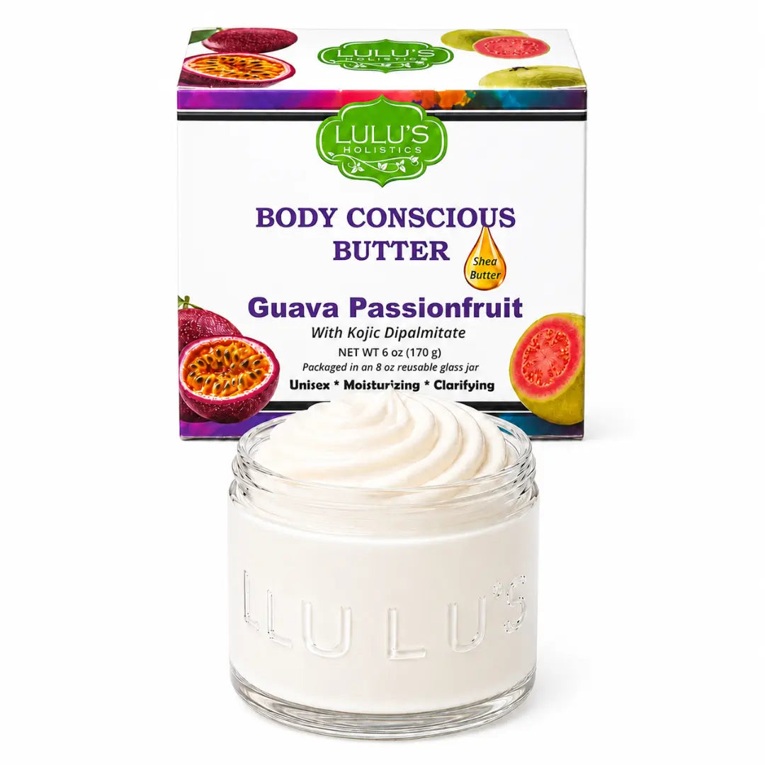 Lulu's Holistics Guava Passionfruit Kojic Whipped Shea Body Butter