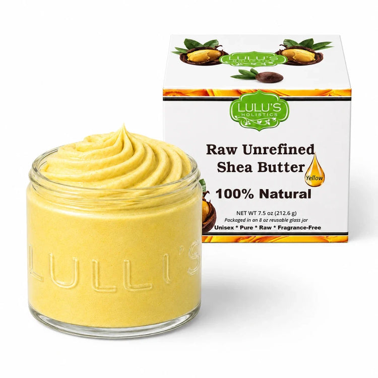 Lulu's Holistics 100% Raw African Unrefined Yellow Shea Butter