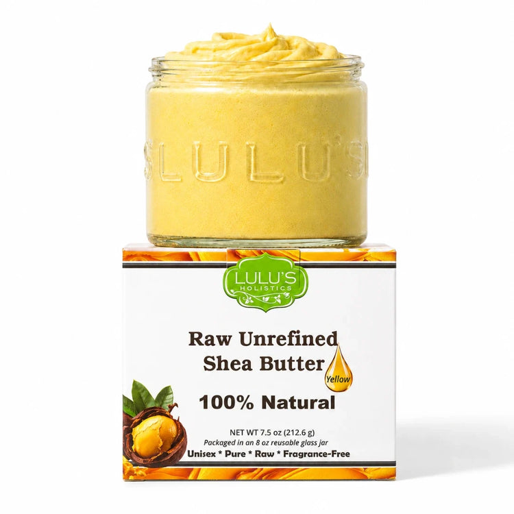Lulu's Holistics 100% Raw African Unrefined Yellow Shea Butter