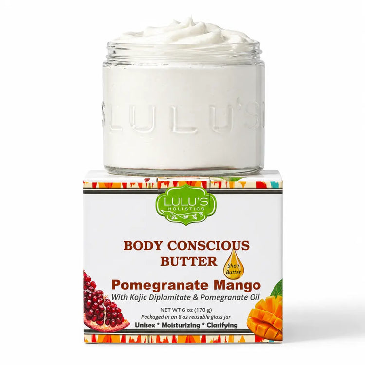 Lulu's Holistics Pomegranate Mango Kojic Whipped Body Butter