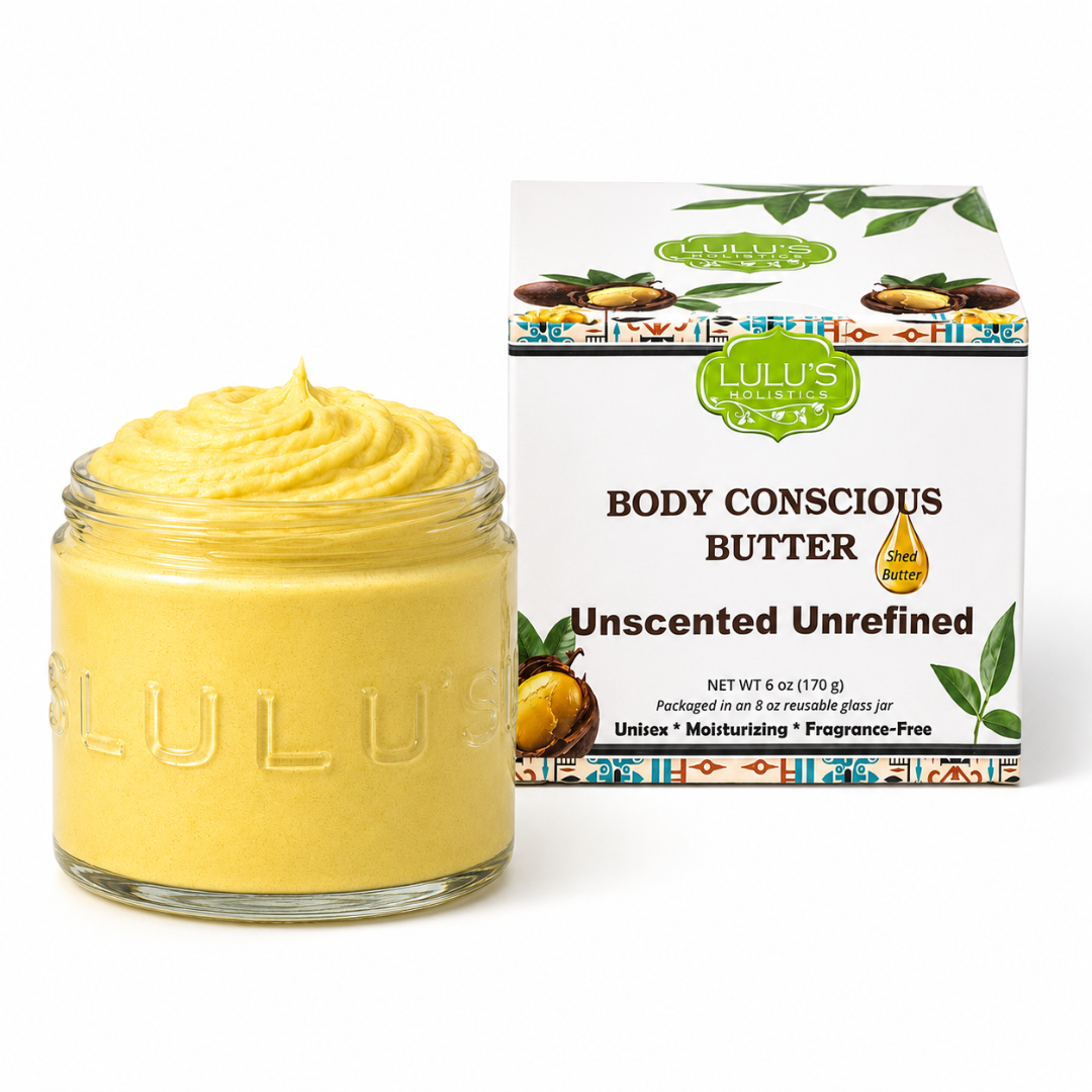 Lulu's Holistics Unrefined Unscented Whipped Body Butter