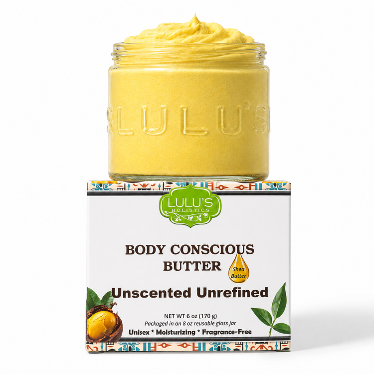 Lulu's Holistics Unrefined Unscented Whipped Body Butter