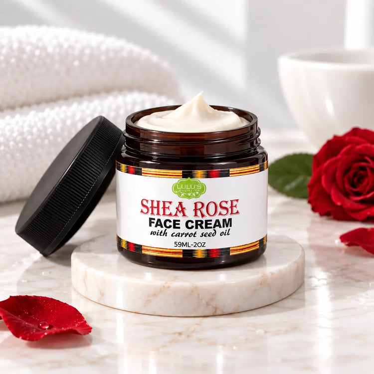 Lulu's Holistics Rose & Carrot Seed Face Cream – Nourishing Brightening Cream