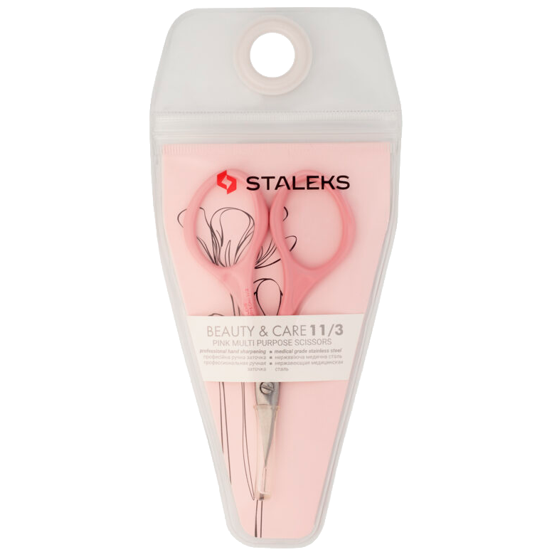 STALEKS Beauty & Care 11/3 Multipurpose Scissors, Pink