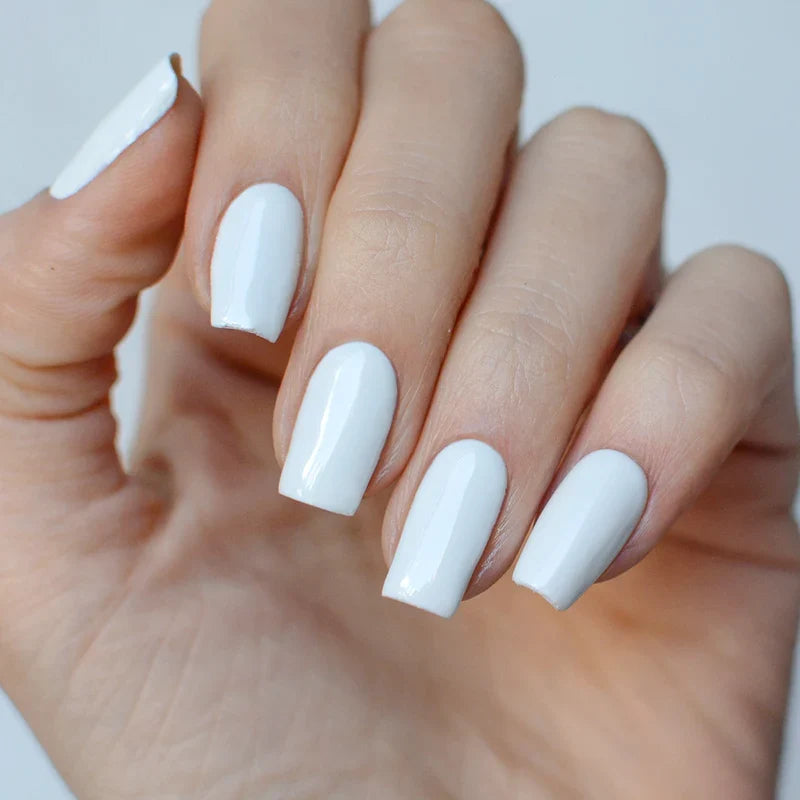 Pink Mask - Gel Color White Tips