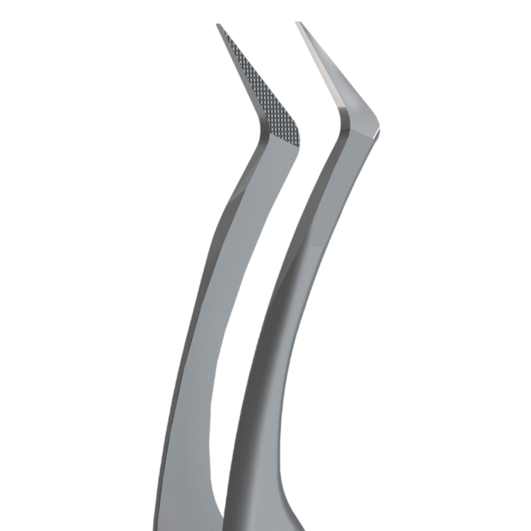 STALEKS PRO EXPERT 45 TYPE 2 PROFESSIONAL EYELASH TWEEZERS L-SHAPED TE-45/2 - STALEKS™