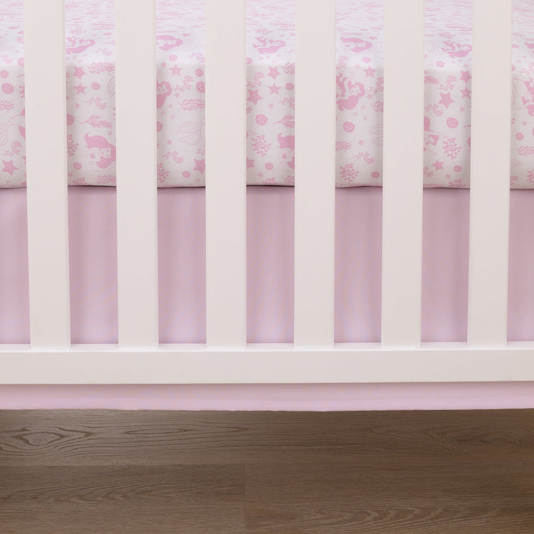 The Little Mermaid Pink and White Ariel Cute by Nature Fitted Crib Sheet